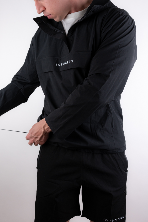 Intensed unisex anorakki takki lenkkeilyyn sopiva takki miesten ja naisten treenivaatteet musta anorakki ohut materiaali
