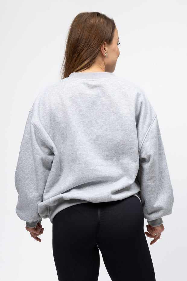 Intensed Lounge Oversize Collegepaita, Harmaa