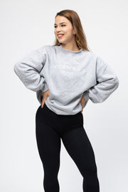 Intensed Lounge Oversize Collegepaita, Harmaa