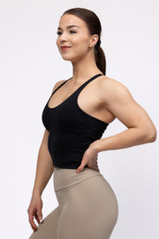 Intensed Classic Cross-back Urheilutoppi, musta