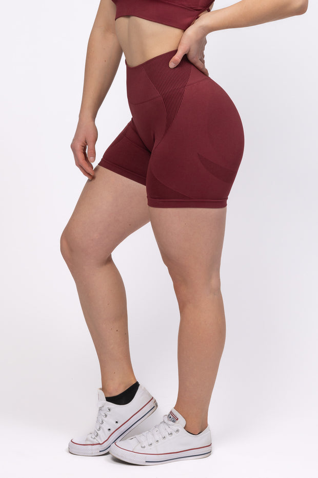 Intensed Scrunch 2.0 Shortsit, Burgundy