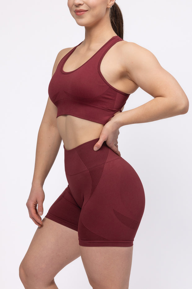 Intensed Scrunch 2.0 Shortsit, Burgundy