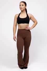 Intensed Flared Scrunch Leggingsit, ruskea